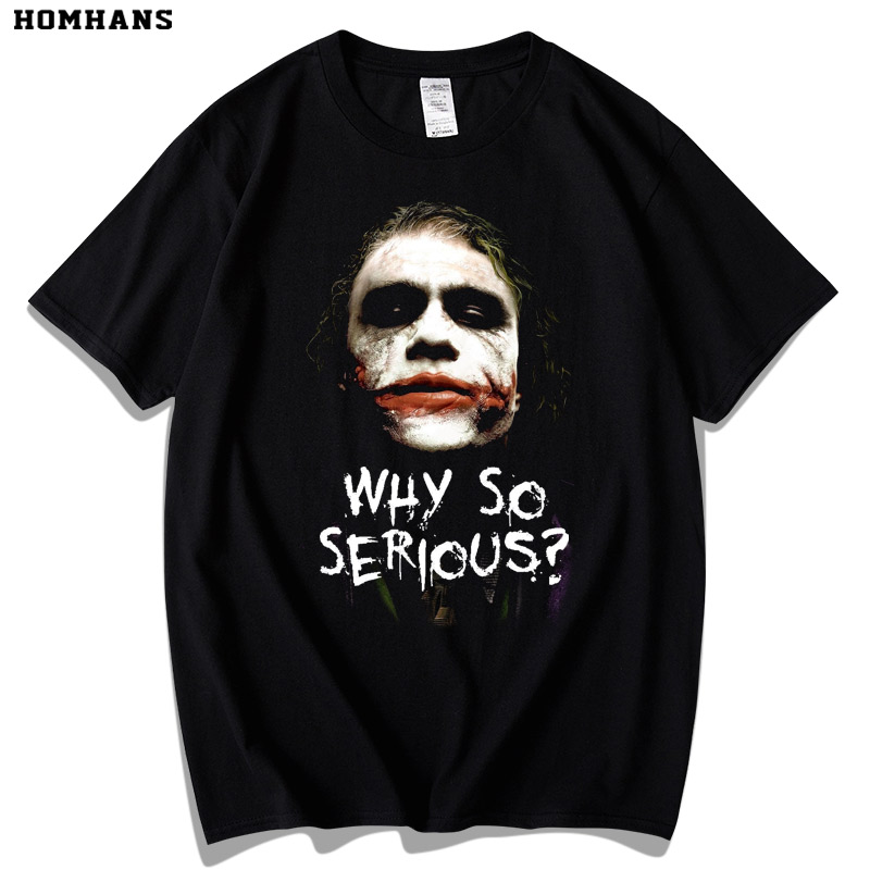 潮小丑电影黑暗骑士欧版短袖t恤