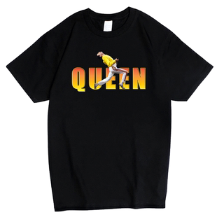红韩Queen皇后摇滚乐队T恤短袖纯棉Freddie Mercury音乐周边男女