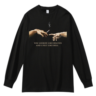 世界名画T恤长袖春秋款重磅纯棉吸烟有害恶搞趣味印花打底衫流行