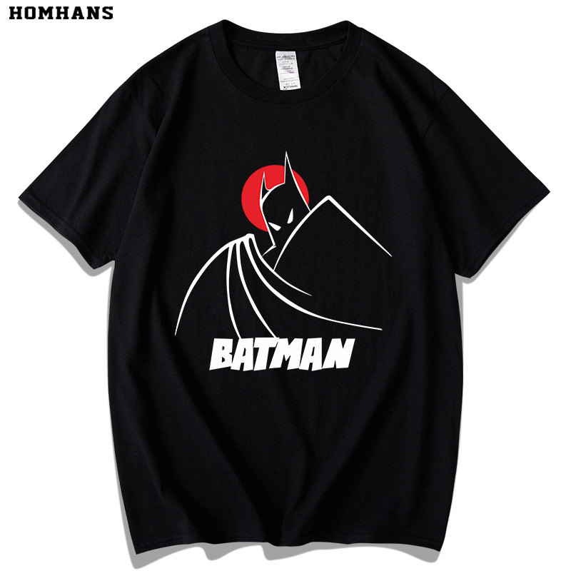 红韩蝙蝠侠大战超人电影短袖t恤