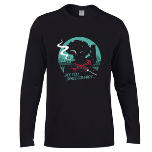 星际牛仔Cowboy Bebop 赏金猎人斯派克BEBOP日本动漫T恤纯棉长袖