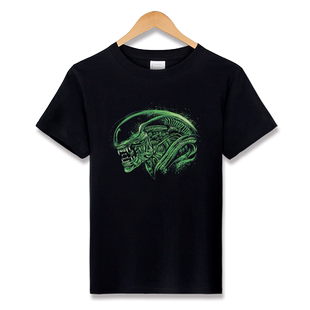 红韩夏新款异形契约普罗米修斯电影游戏周边原创恐怖纯棉短袖t恤