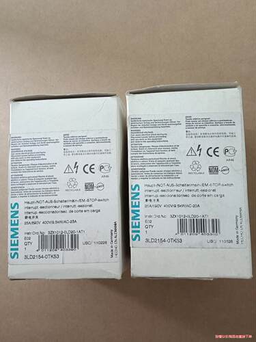 西门子断电开关 3LD2154－0TK53  1只，100元(议价商品）