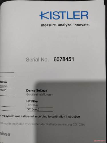 全新，奇石乐 压力传感器 放大器 5073A211 带报告(议价商品）