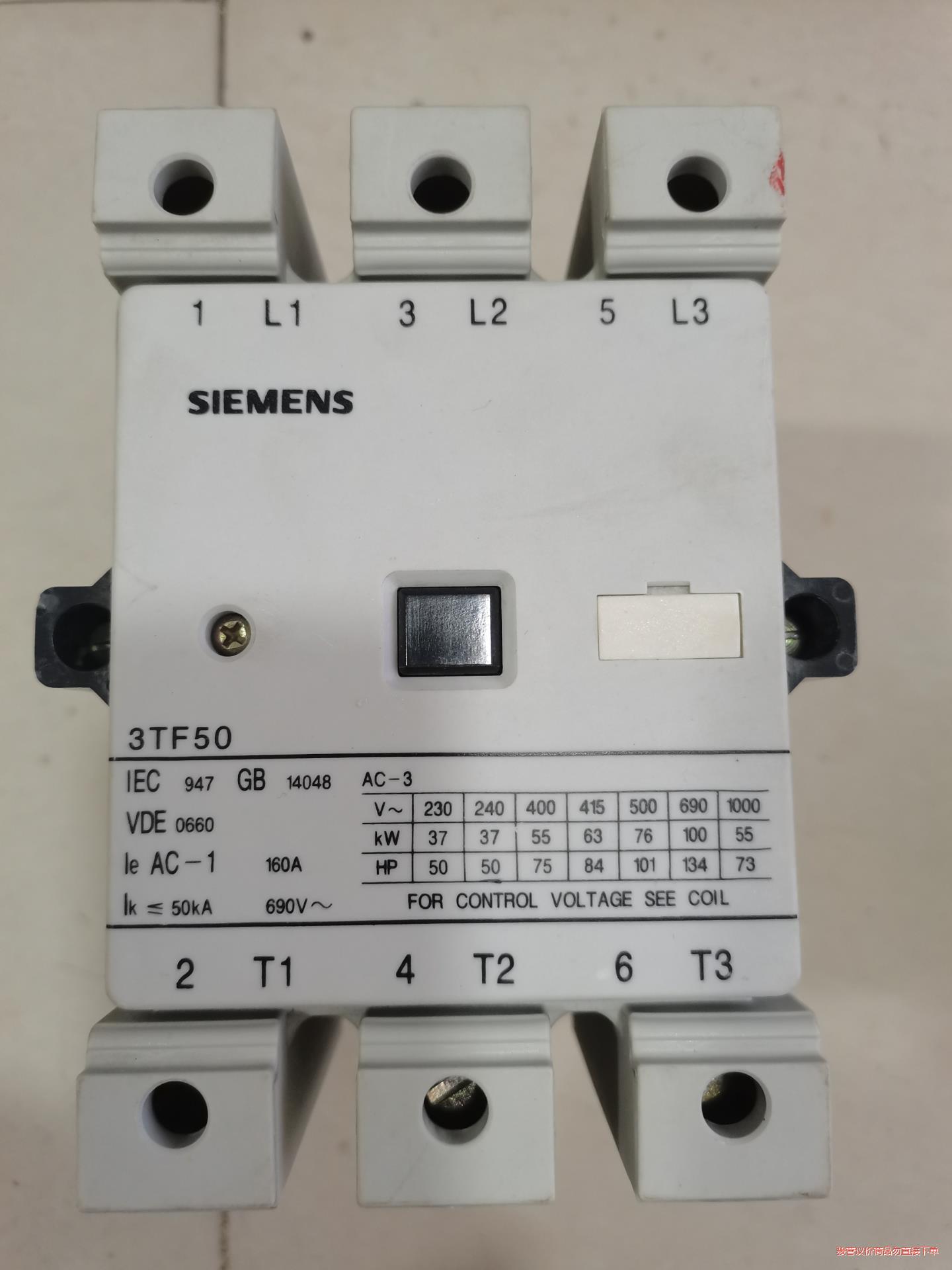 西门子SlEMENS接触器   3TF46一台全新，3TF4(议价商品）