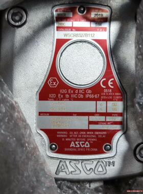 asco电磁阀WSCR8327B112全新原装，带价私聊，请(议价商品）