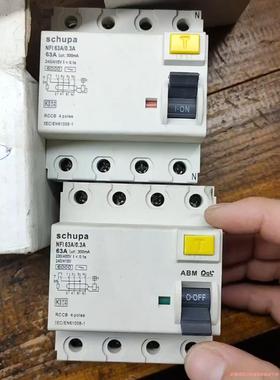 西德schupa蜘蛛牌63a0.034p漏电开NFI63议价商品