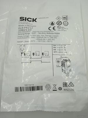 SICK反射传感器GL6-P4212 1062110