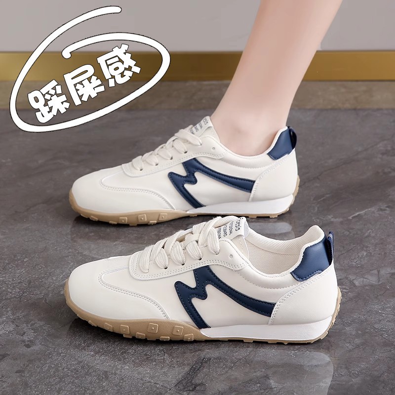 踩屎感德训鞋女2025春秋季新款平底轻便防滑小白鞋休闲跑步运动鞋