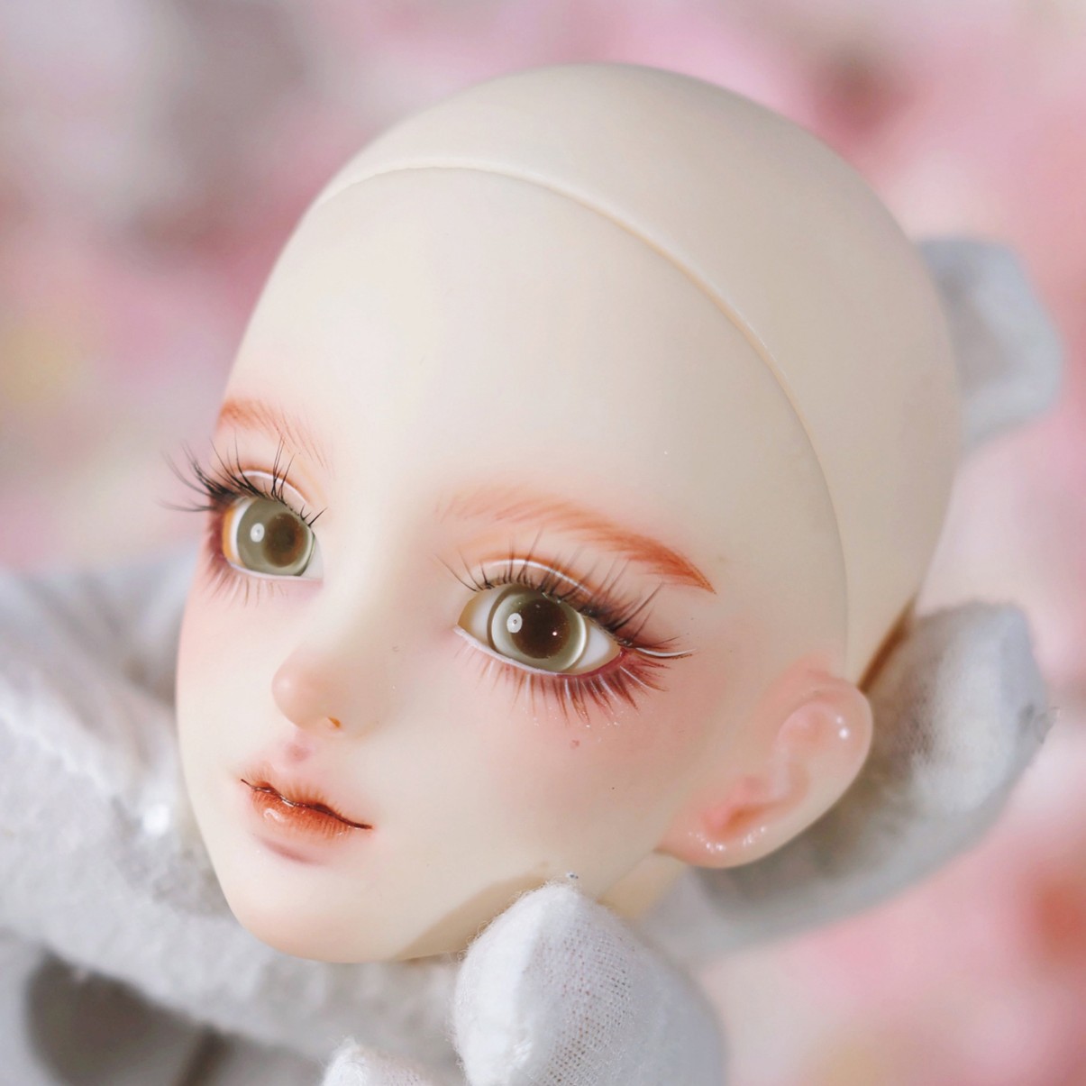 bid3分头手绘妆容带妆娃娃头BJD/SJD/胶皮