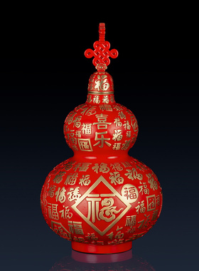 纯黄铜万福葫芦摆件家居装饰品葫芦摆件客厅饰品铜葫芦工艺品礼品