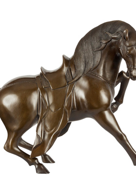 纯黄铜马摆件家居饰品摆饰马到成功办公室饰品工艺礼品摆饰铜马礼