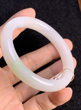 和田玉翠青女款手镯内径56.5毫米