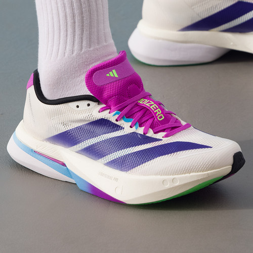 阿迪达斯女鞋竞速跑步鞋ADIZERO BOSTON 13 W 26新款运动鞋JS4953