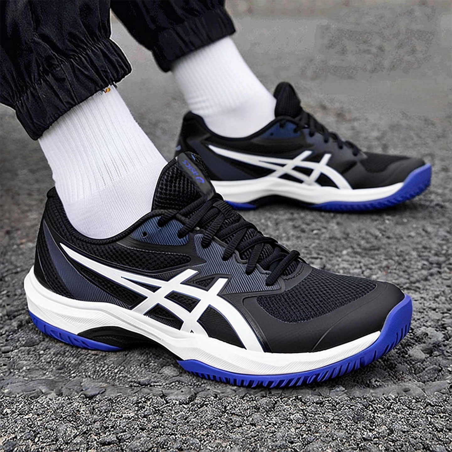 ASICS亚瑟士男鞋网球鞋运动鞋25新款透气缓震比赛健身鞋1041A489