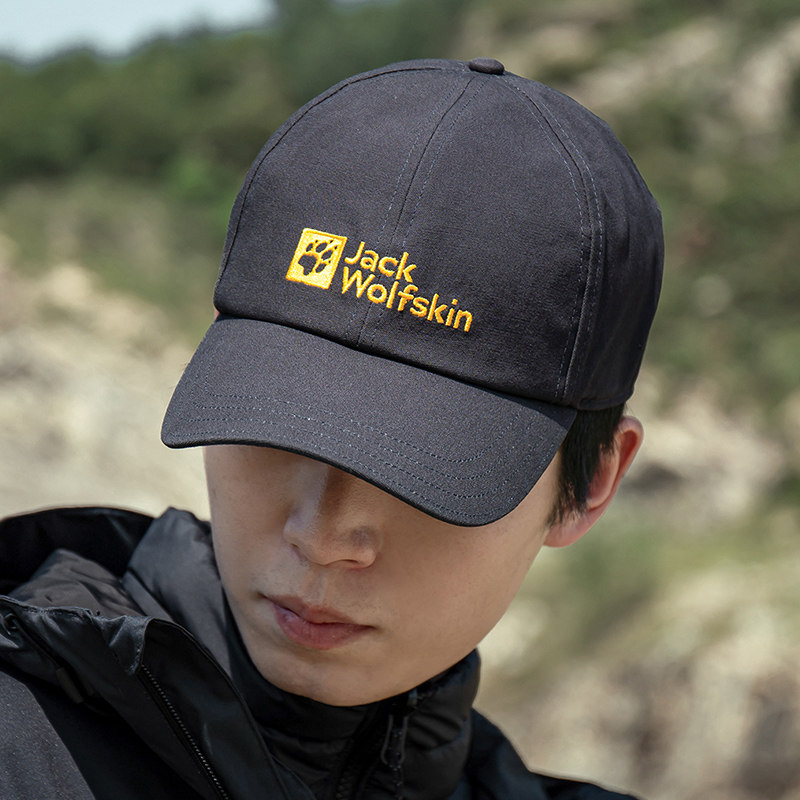 jack wolfskin狼爪男帽女帽棒球帽户外运动帽可调节鸭舌帽1900673