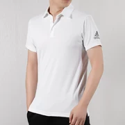 Adidas Adidas ngắn tay áo polo nam 2019 hè mới giản dị thoáng khí áo thun nửa tay DU8411 - Áo polo thể thao