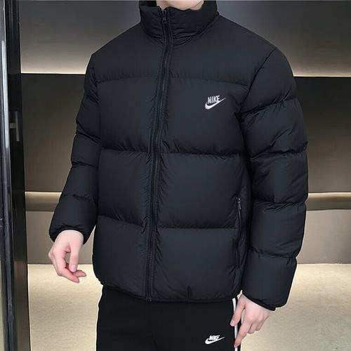 NIKE耐克冬季加厚保暖羽绒服男25新款立领厚外套运动面包服IB2976