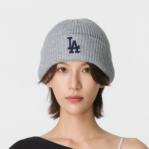 MLB秋冬绒线帽男女保暖休闲帽子26新款套头大头围运动帽3ABNBM266