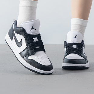 AJ1白黑低帮透气女复古休闲运动板鞋 耐克Air low DC07 Jordan