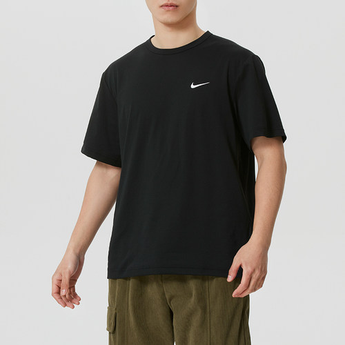 NIKE耐克男装黑色短袖T恤26春新款运动服跑步休闲半袖IF2198-010