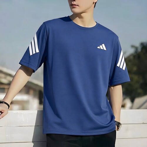 阿迪达斯男装秋季跑步短袖t恤26新款健身训练服运动服快干JZ7692