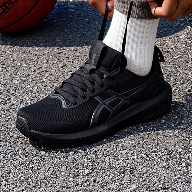 ASICS亚瑟士男鞋黑色低帮跑步鞋25新款GT1000 14运动鞋1011C077