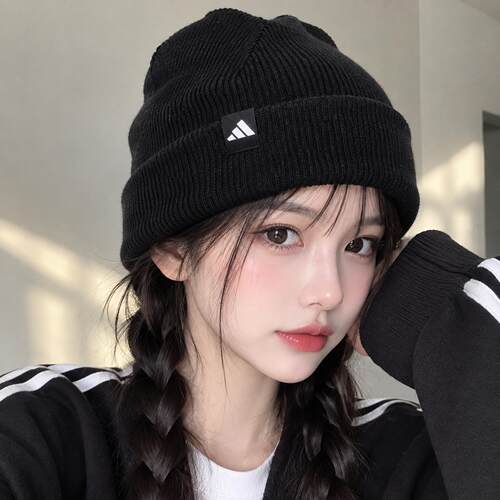 阿迪达斯套头毛线帽子男帽女帽运动帽26新款户外保暖休闲帽JM3064