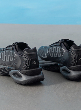 阿迪达斯CLIMACOOL清风4.0跑步鞋男女跑鞋2025春季新款黑色运动鞋