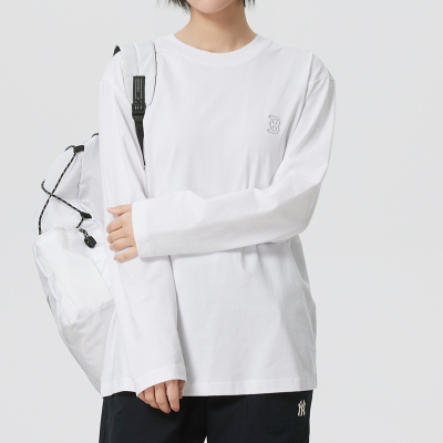 MLB官方长袖T恤男女同款26春新款运动服休闲圆领套头衫3ATSB0161