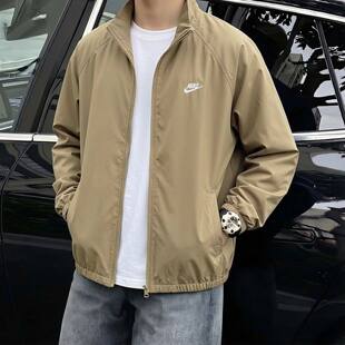 Nike耐克正品外套2026年新款男子运动服薄款立领夹克跑步防风上衣