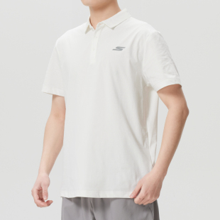短袖 跑步运动服P226M216 T恤26春季 透气POLO衫 0019 新款 斯凯奇男装