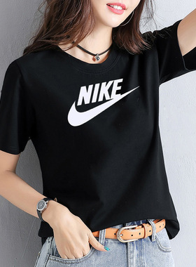 NIKE耐克短袖女装2025冬季新款休闲运动服圆领透气训练T恤DX7907