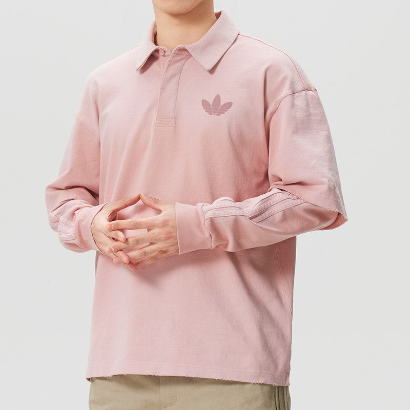 阿迪达斯三叶草男装长袖POLO衫2026春季新款休闲套头运动服KR5054,运动服/休闲服装,运动POLO衫,淘宝优惠券,粉丝福利购,淘宝优惠卷