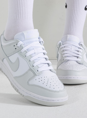 Nike耐克低帮板鞋女鞋夏季新款DUNK LOW轻便休闲运动鞋DD1503皮面