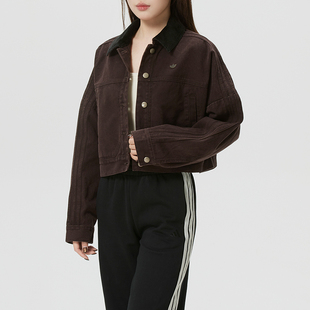 阿迪达斯女装梭织夹克外套2026春季新款健身训练服运动服KC8889