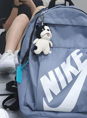 NIKE耐克男女双肩包26新款蓝色大勾运动包书包旅行背包DC4244-499