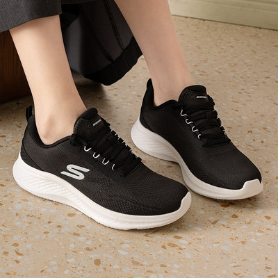 斯凯奇春季新款女鞋跑鞋AIR-COOLED舒适健身训练鞋绑带运动休闲鞋