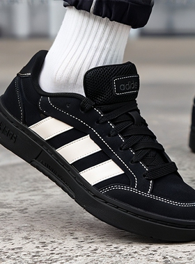 阿迪达斯休闲鞋男鞋女鞋2026春季新款运动鞋网球鞋低帮板鞋JR9819