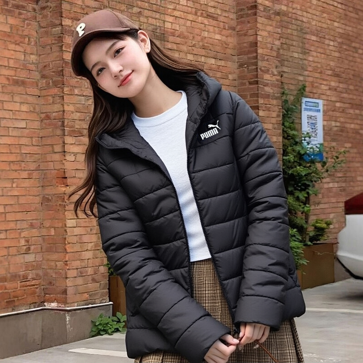 PUMA彪马官方正品女装短款棉服25冬季新款保暖运动休闲服连帽外套