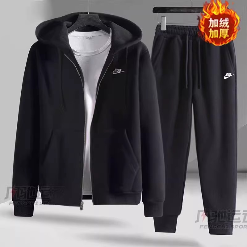 NIKE耐克男装夹克外套长裤25冬季新款连帽卫衣开衫运动休闲服套装
