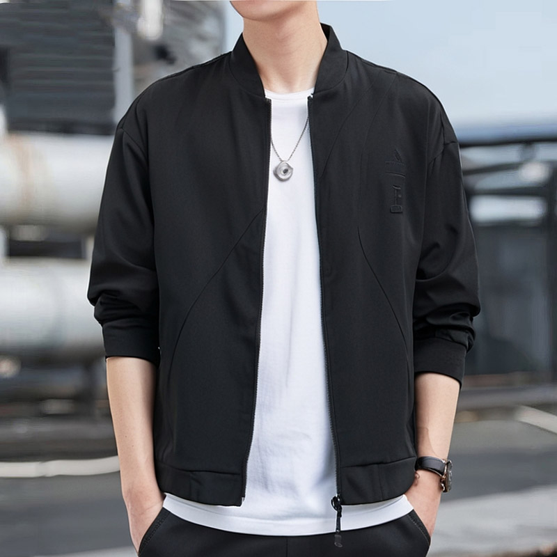 adidas阿迪达斯男装 春秋季新款运动服休闲训练立领防风夹克外套