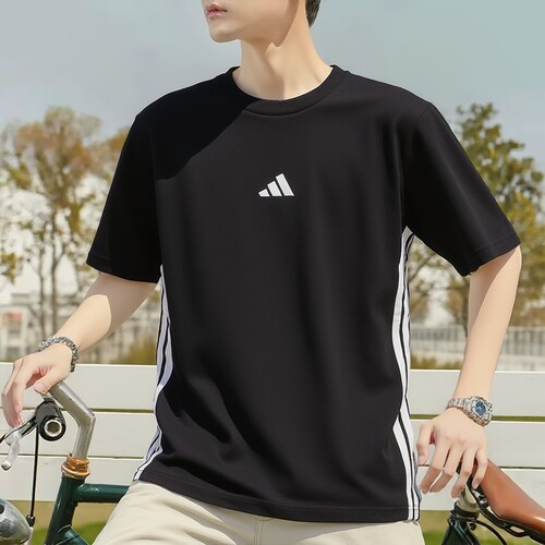 adidas男装短袖T恤2026春夏新款休闲运动服半袖JD1906