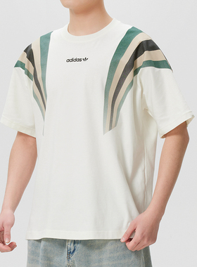 阿迪达斯三叶草男装短袖T恤26春季新款跑步透气运动服半袖KW2016