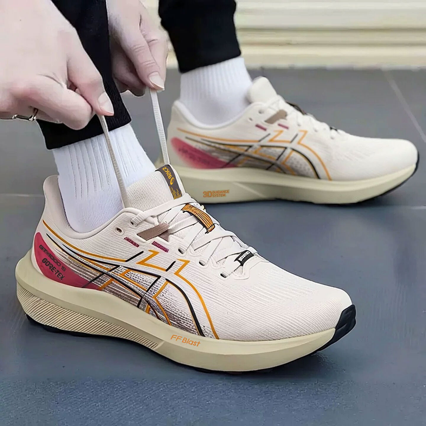 亚瑟士asics男鞋运动鞋跑步鞋2026款网布鞋面耐磨大底慢跑训练休