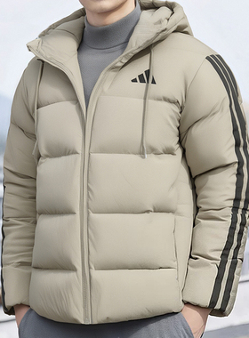 阿迪达斯官方正品男款运动羽绒服25年冬季保暖休闲羽绒服KH3989