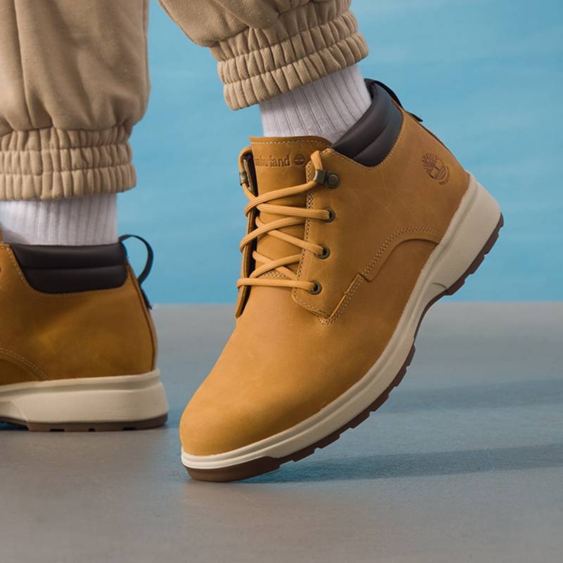 添柏岚男鞋 秋季新款舒适耐磨中帮靴户外轻便休闲鞋复古马丁靴