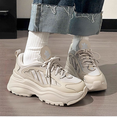 阿迪达斯三叶草女鞋舒适运动休闲鞋官方正品25新款秋冬厚底老爹鞋