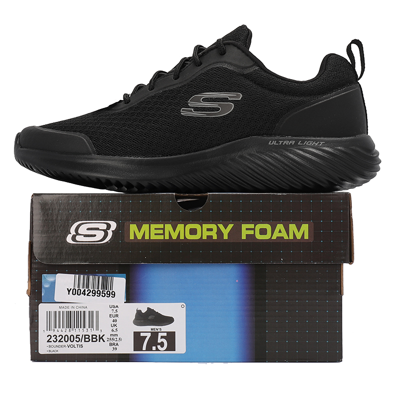 斯凯奇（SKECHERS）男鞋 2025春季新款AIR-COOLED 透气记忆鞋垫