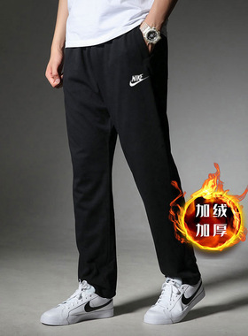 Nike耐克男裤2026春新款加绒保暖宽松卫裤直筒运动长裤BV2708-010